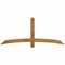 Ekena Millwork Bellingham Rough Sawn Timber Gable Bracket, Western Red Cedar, 72"W x 30"H x 4"D x 4"F, 10/12 Pitch GBW072X30X0404BEL00RWR - alternate 1
